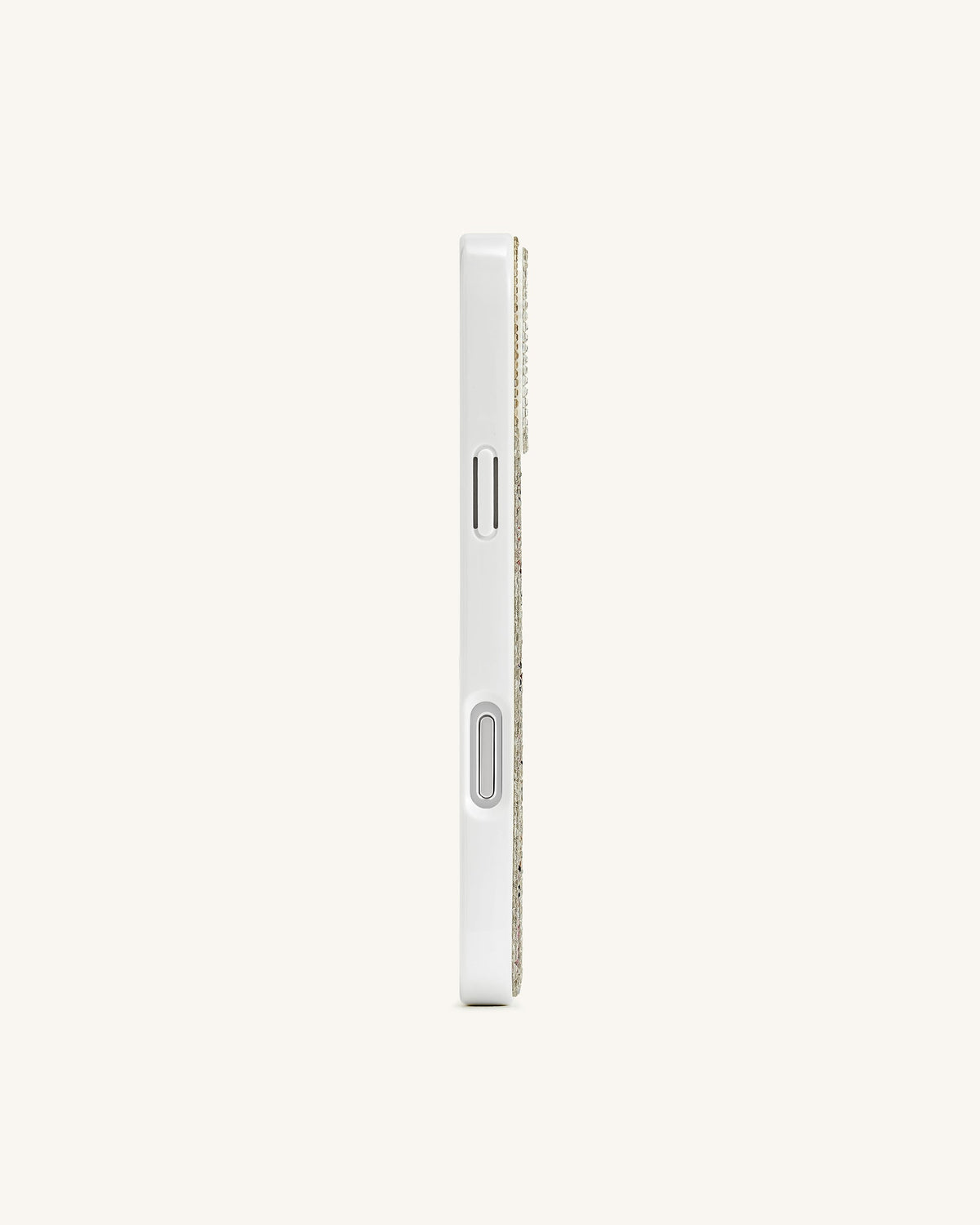 熊熊亮片手機殼-多彩白