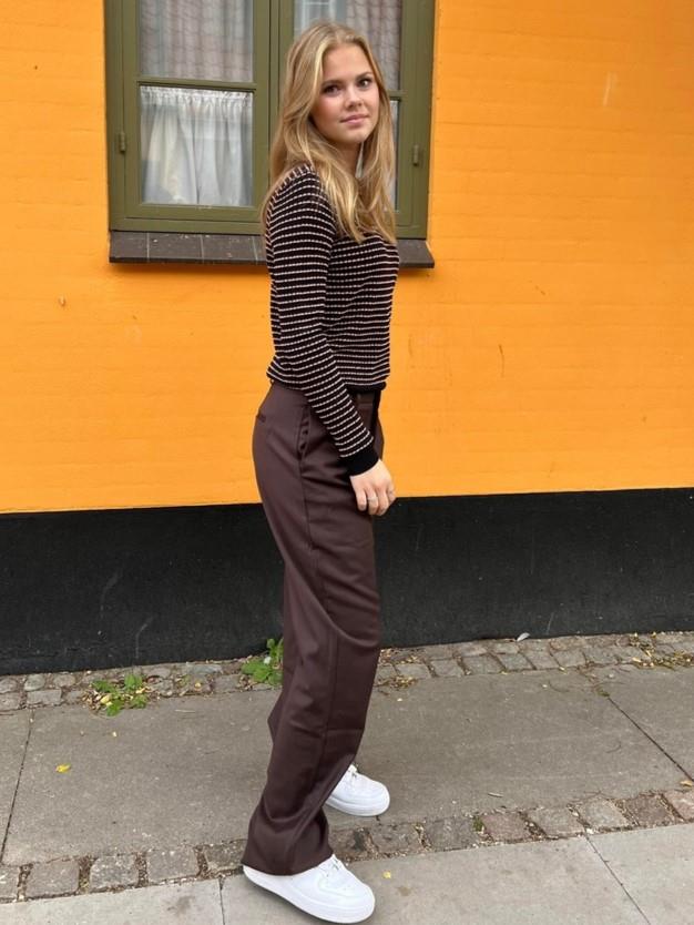 Lisette oversized suit pants - Brown