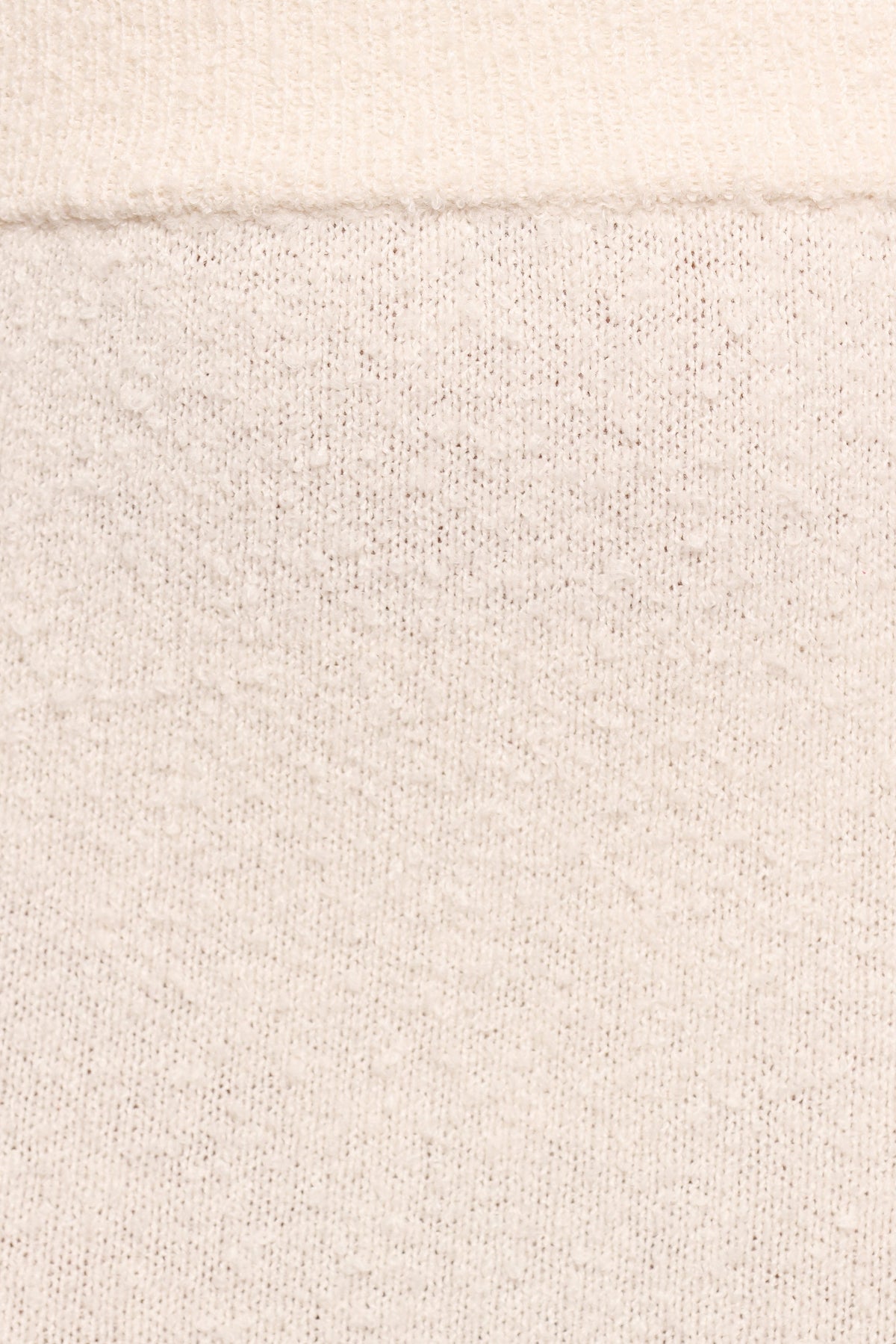 Rowee Boucle Knit Midi Skirt - White