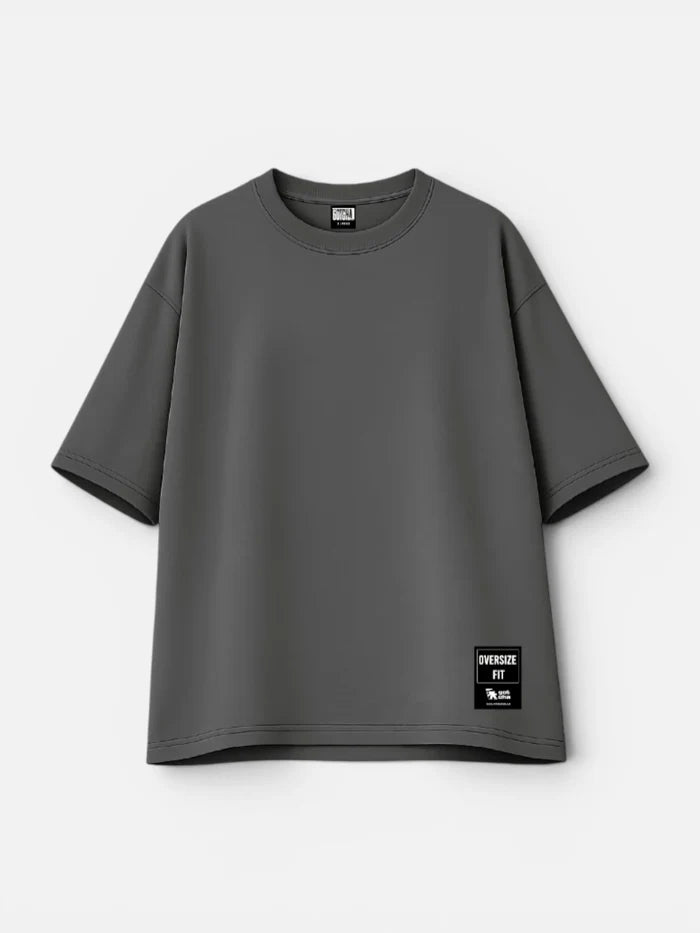 Remera Gotcha Solid Oversize Gris Topo