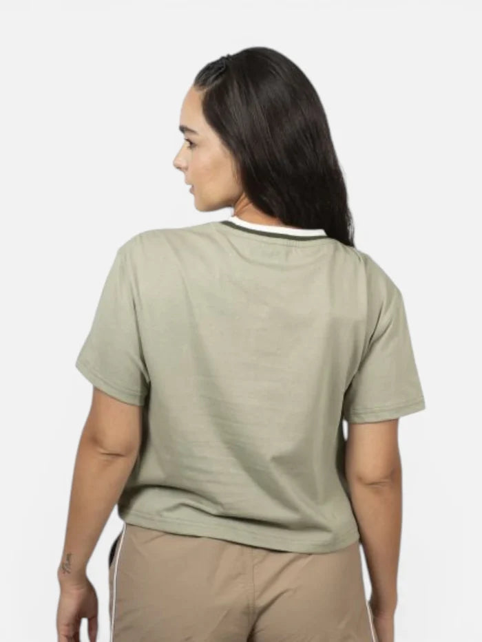 Remera Mujer Converse Logo Oversize Verde