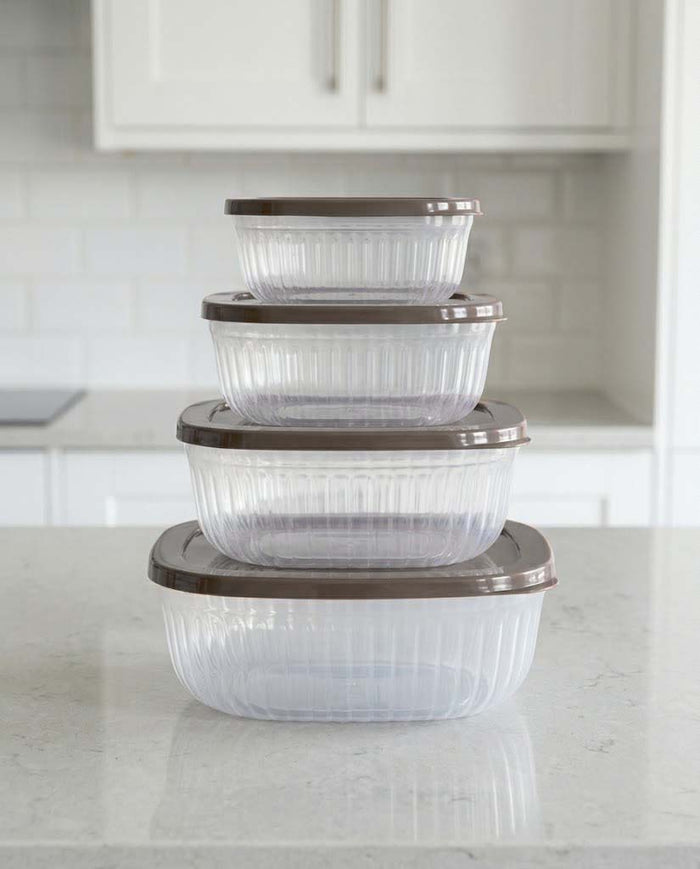Transparent Kitchen Storage Containers 4pcs