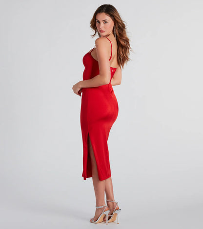 Alianna Formal Bustier Midi Dress