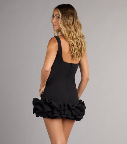 Sweet Talk Ruffled Bodycon Mini Dress
