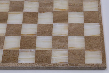 Tan and Clear - Tan Border