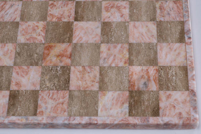 Pink and Tan - Pink Border