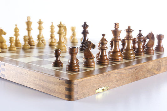 14” Folding Chess Box and Set - Chess Set - Chess-House