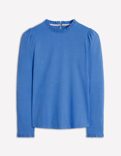 Supersoft Frill Detail Top-Meadow Spring