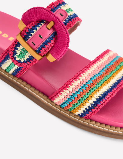 Caryl Double Strap Sandals-Multi Stripe