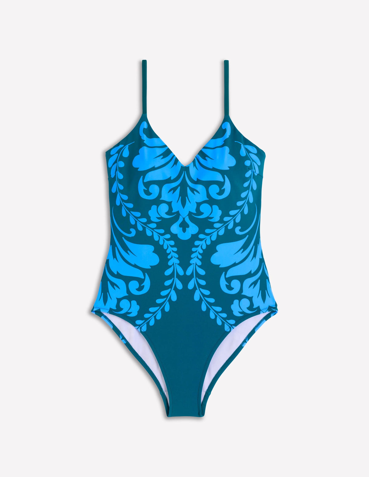 Palermo V Swimsuit-Green, Decorative Lattice