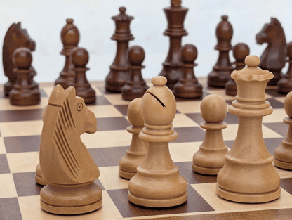 3.75" Weighted Wooden Chess Pieces - Piece - Chess-House