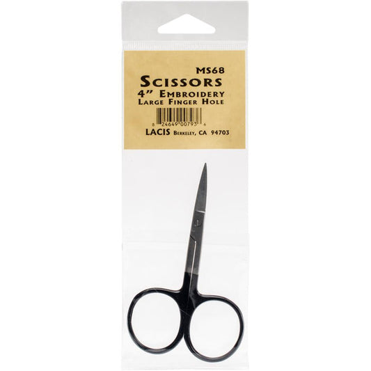 4" Black Embroidery Scissors