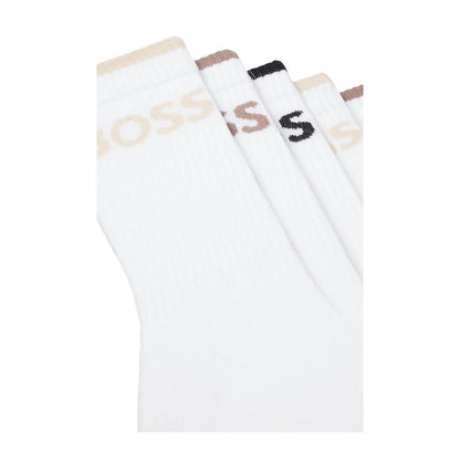6 Pack Ribbed Short Socks 50510168