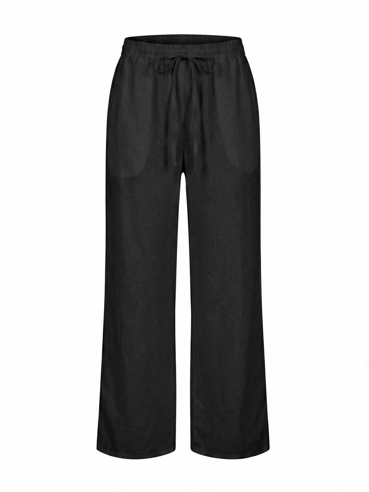 Sasha Linen Pants - Black