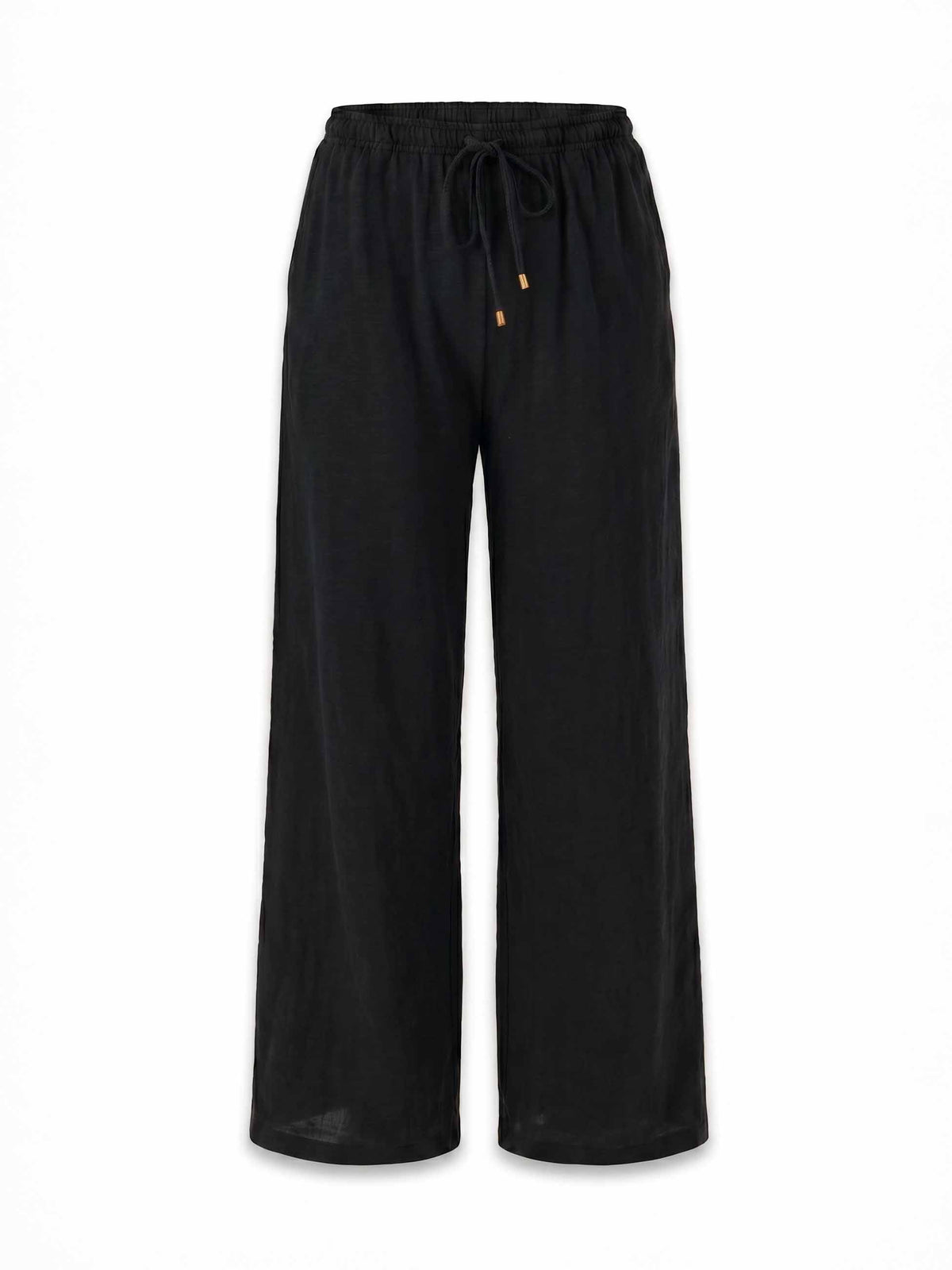 Textured Slub Lounge Pant - Black