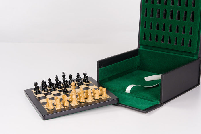 8" Play-Keeper Magnetic Chess Set - Ebonized - Chess Set - Chess-House