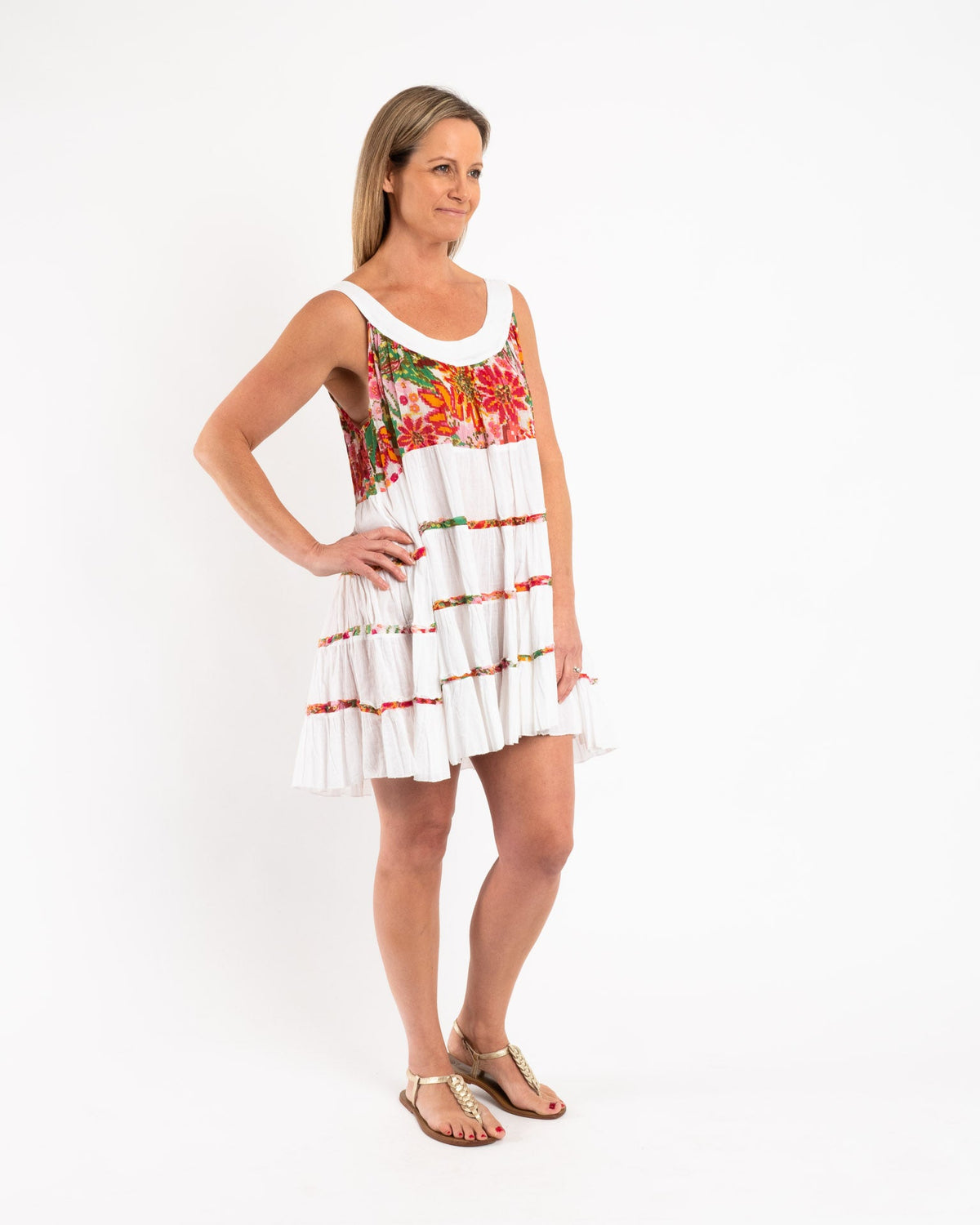 Round Neck Above the Knee-length Summer Dress