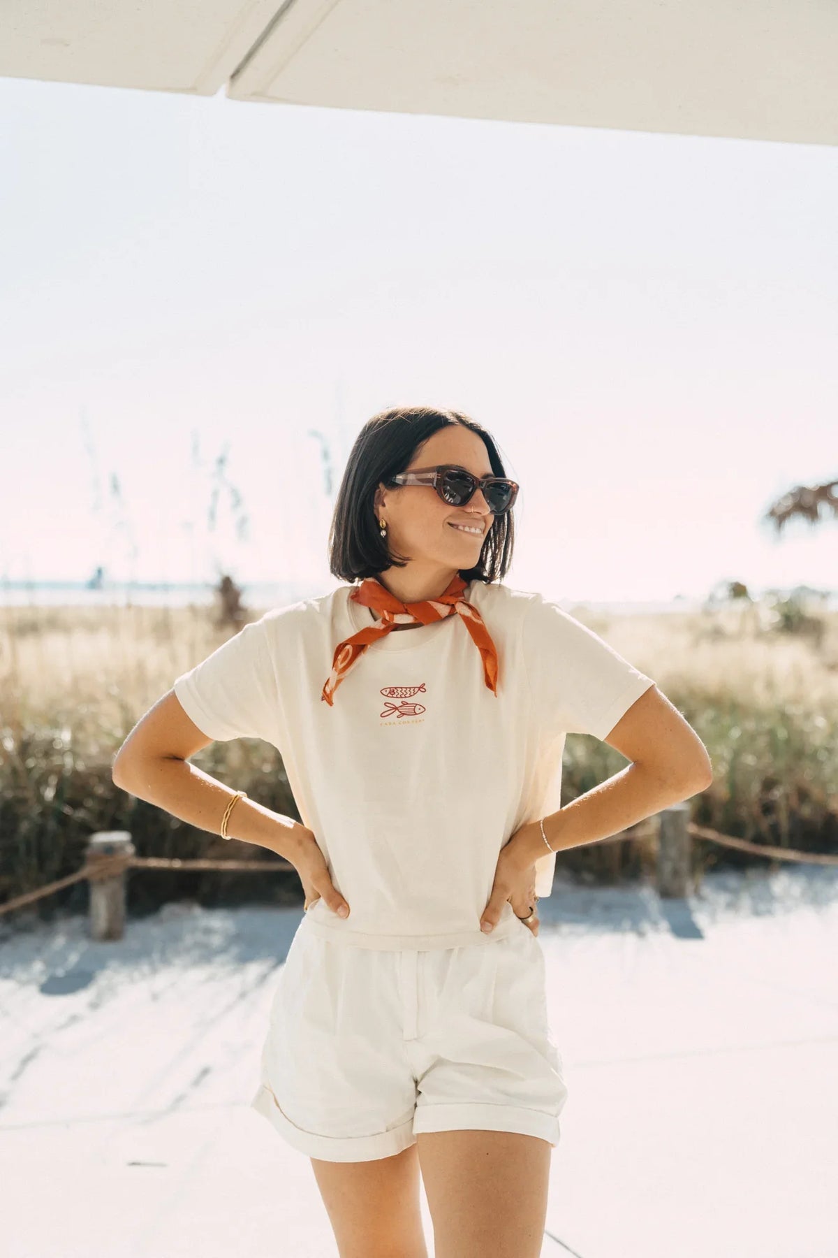 Casa Costera Pez Crop Tee