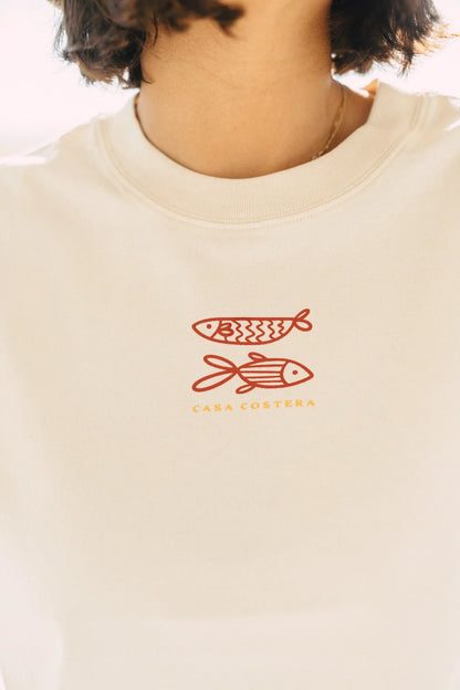 Casa Costera Pez Crop Tee