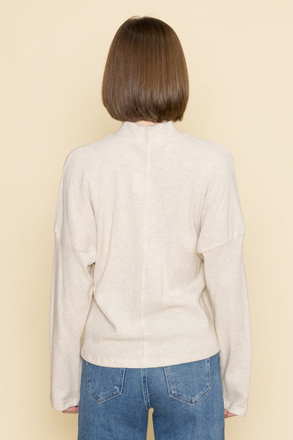 Sielo Cozy Seamed Mock Neck