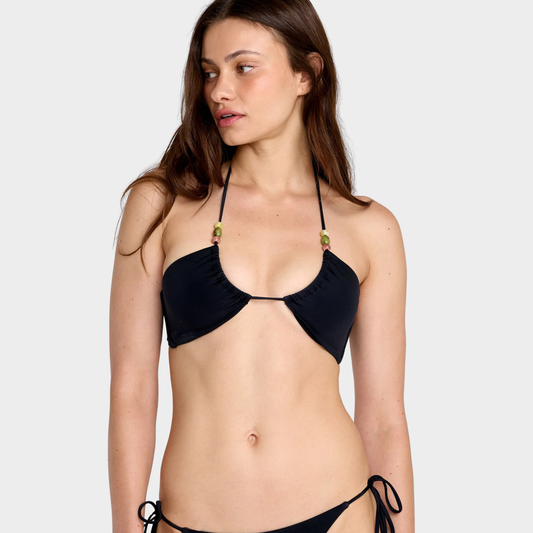 RVCA Cabana Halter Bandeau Bikini Top