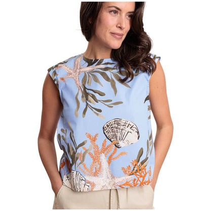 Affine Cotton Blend Womens Top 2613161102200