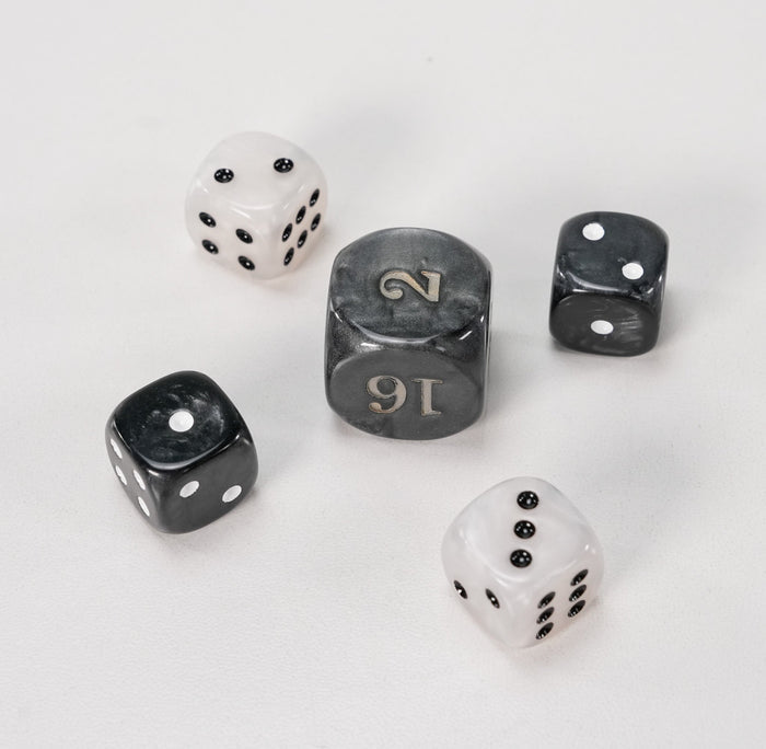 Backgammon Dice Set - Marbled - Game - Chess-House