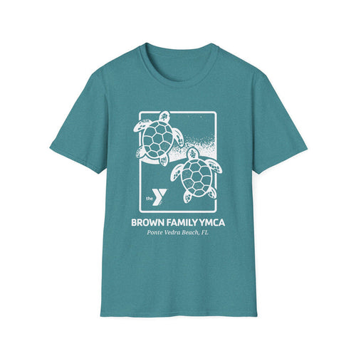 Brown Y Twin Sea Turtles Unisex Softstyle T-Shirt
