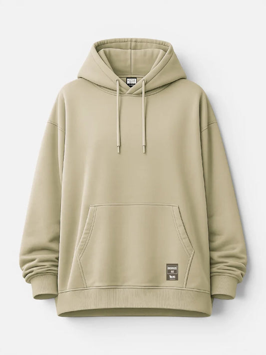 Buzo Gotcha Solid Oversize Hoodie Almendra