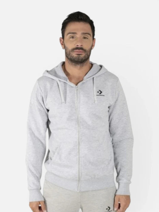 Campera Converse Nova Jacket Unisex con Capucha Gris