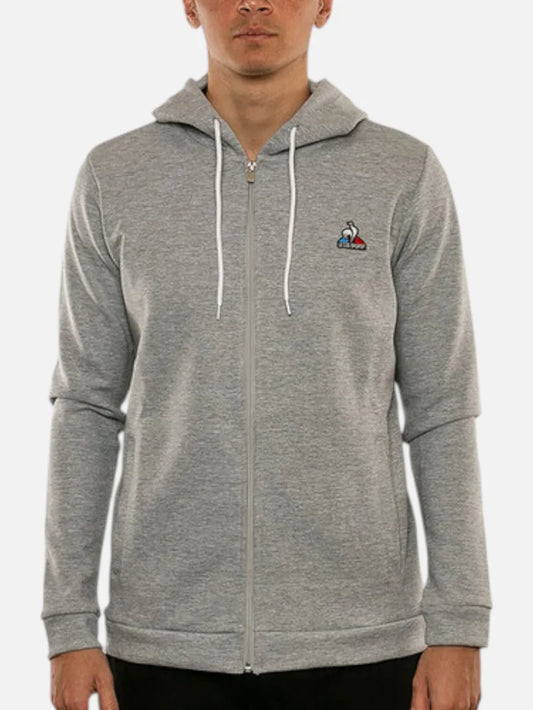 Campera Le Coq Sportif Ess Hoodie Jacket Gris Melange