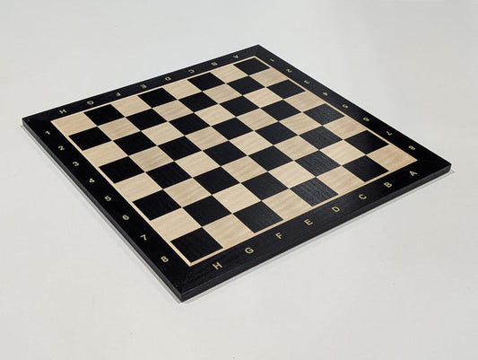 DEAL ITEM: 19" Wooden Chess Board with coordinates - Black Stained - Open Box - Chess-House