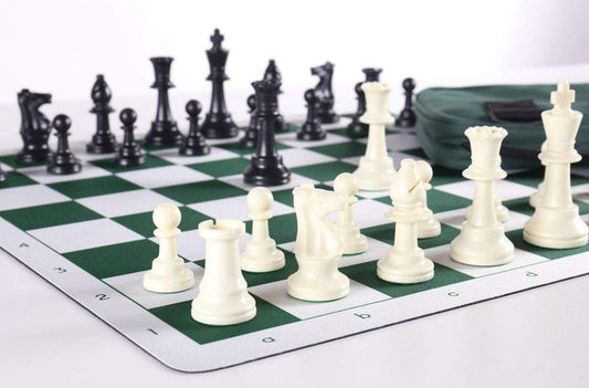 Deluxe Heavy Club Flex Pad Chess Set Combo - Chess Set - Chess-House