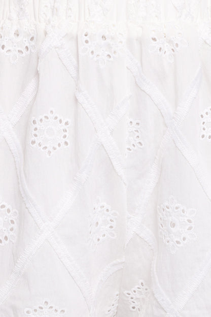 Bonnie Shorts - White Texture