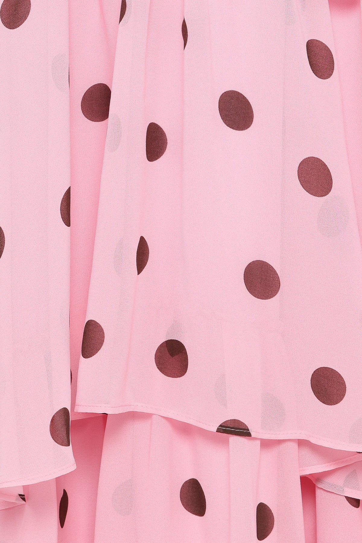 Chasity Halterneck Maxi Dress - Pink Polka Dot