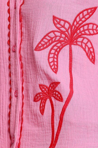 Catalina Short Sleeve Shirt - Pink