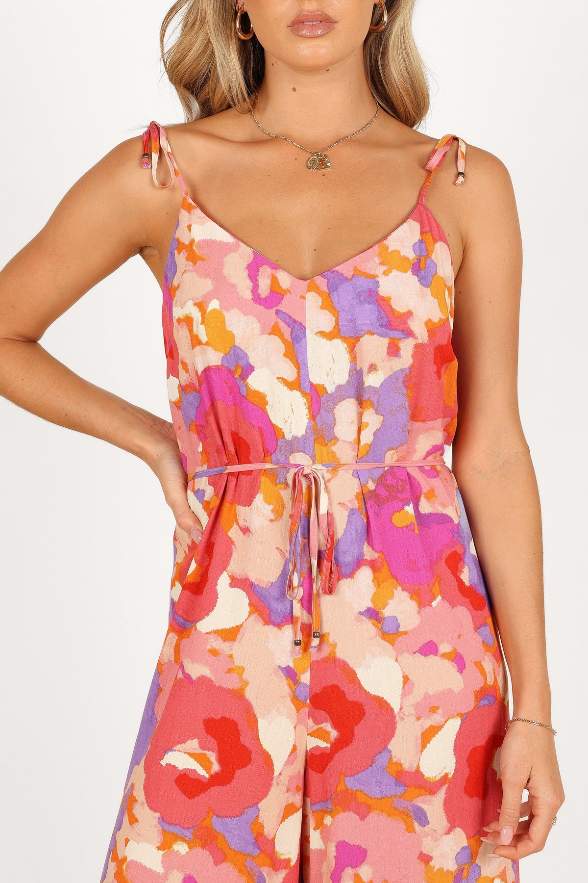 Zahara Wide Leg Jumpsuit - Floral