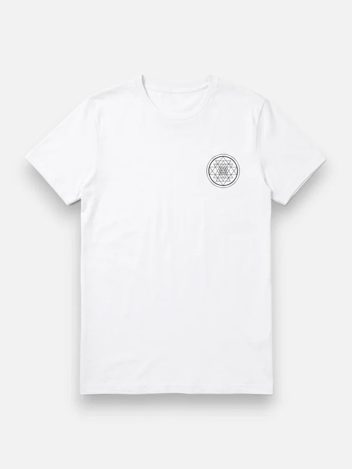 Remera Good Sri Yantra Blanca