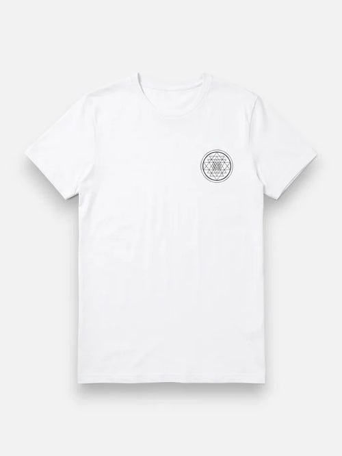 Remera Good Sri Yantra Blanca