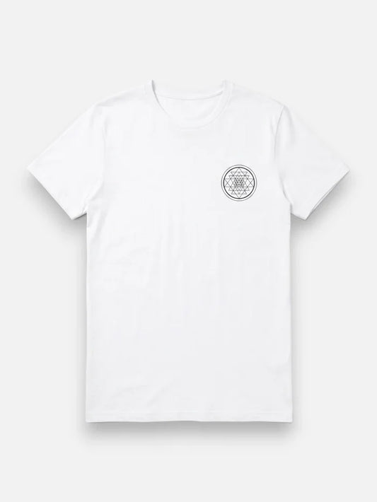 Remera Good Sri Yantra Blanca