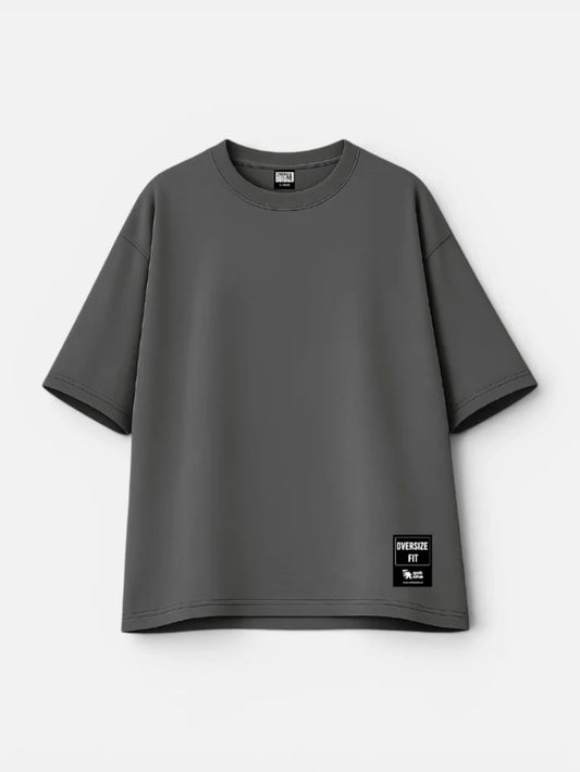 Remera Gotcha Solid Oversize Gris Topo