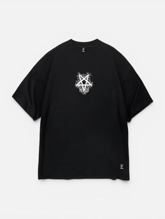 Remera Orchard Pentagram Negro