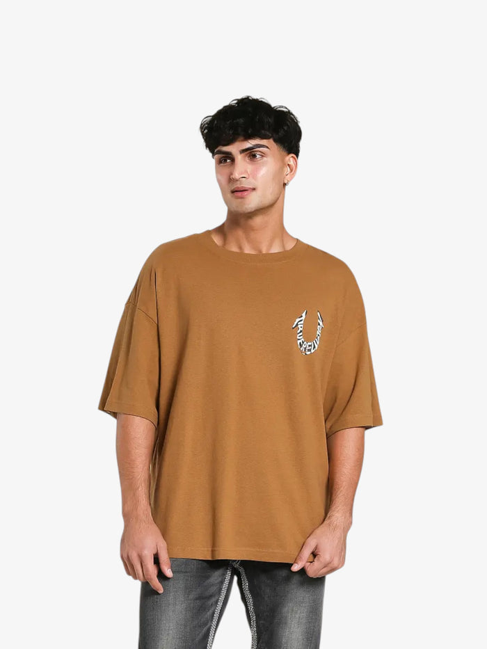 Remera True Religion Chipmunk marrón