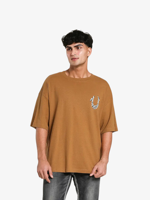 Remera True Religion Chipmunk marrón
