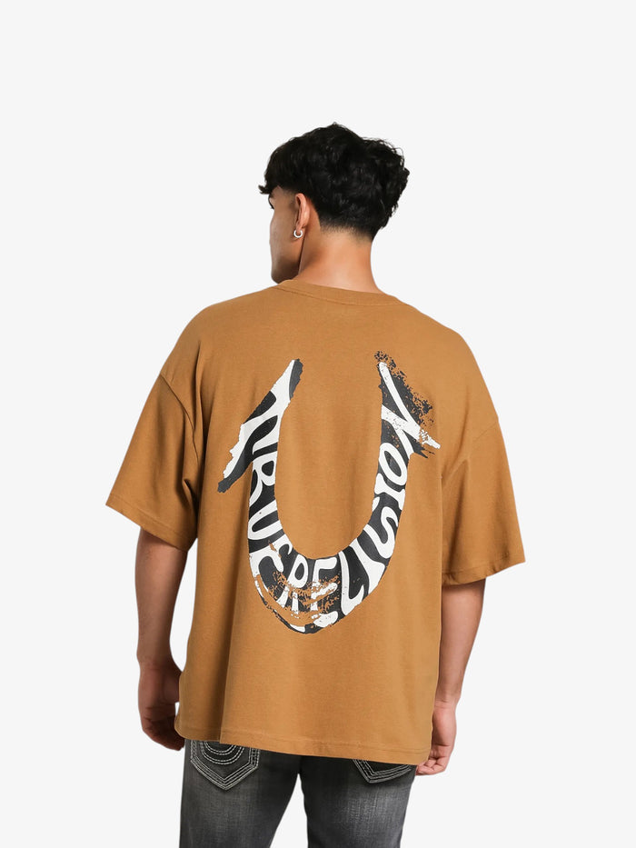 Remera True Religion Chipmunk marrón