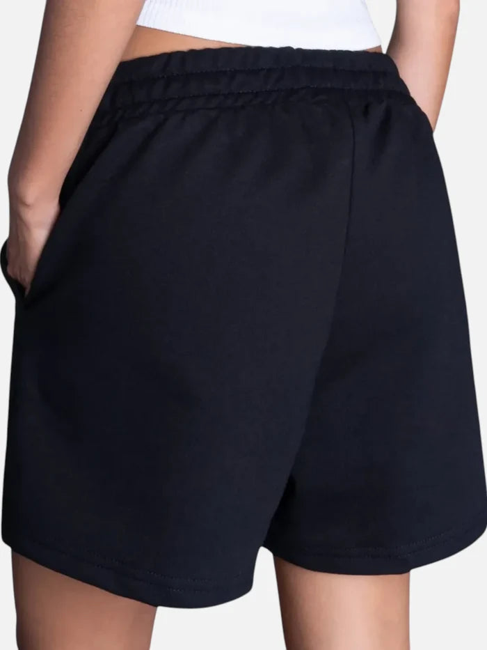 Short Converse Patch Mujer Negro