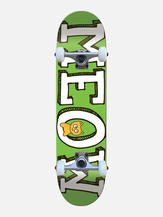 Skate Completo Meow Logo Green 7.75 Verde