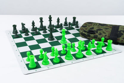 Stealth Combo - Flex Pad Silicone Chess Set with Deluxe Bag - Chess Set - Chess-House