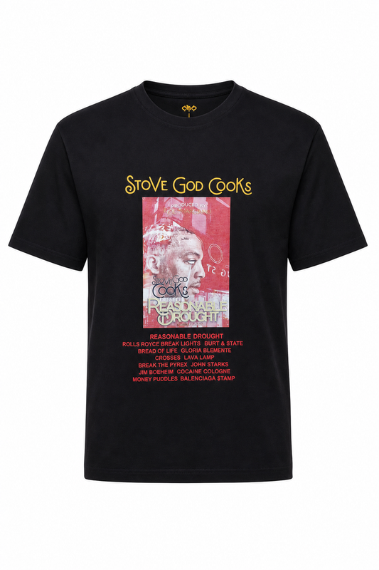 Stove God Cooks "Reasonable Drought" T-Shirt - Catch Body Customs