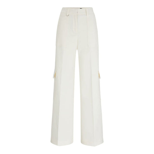 Teneria Straight-Fit Cotton Blend Trousers 50512874